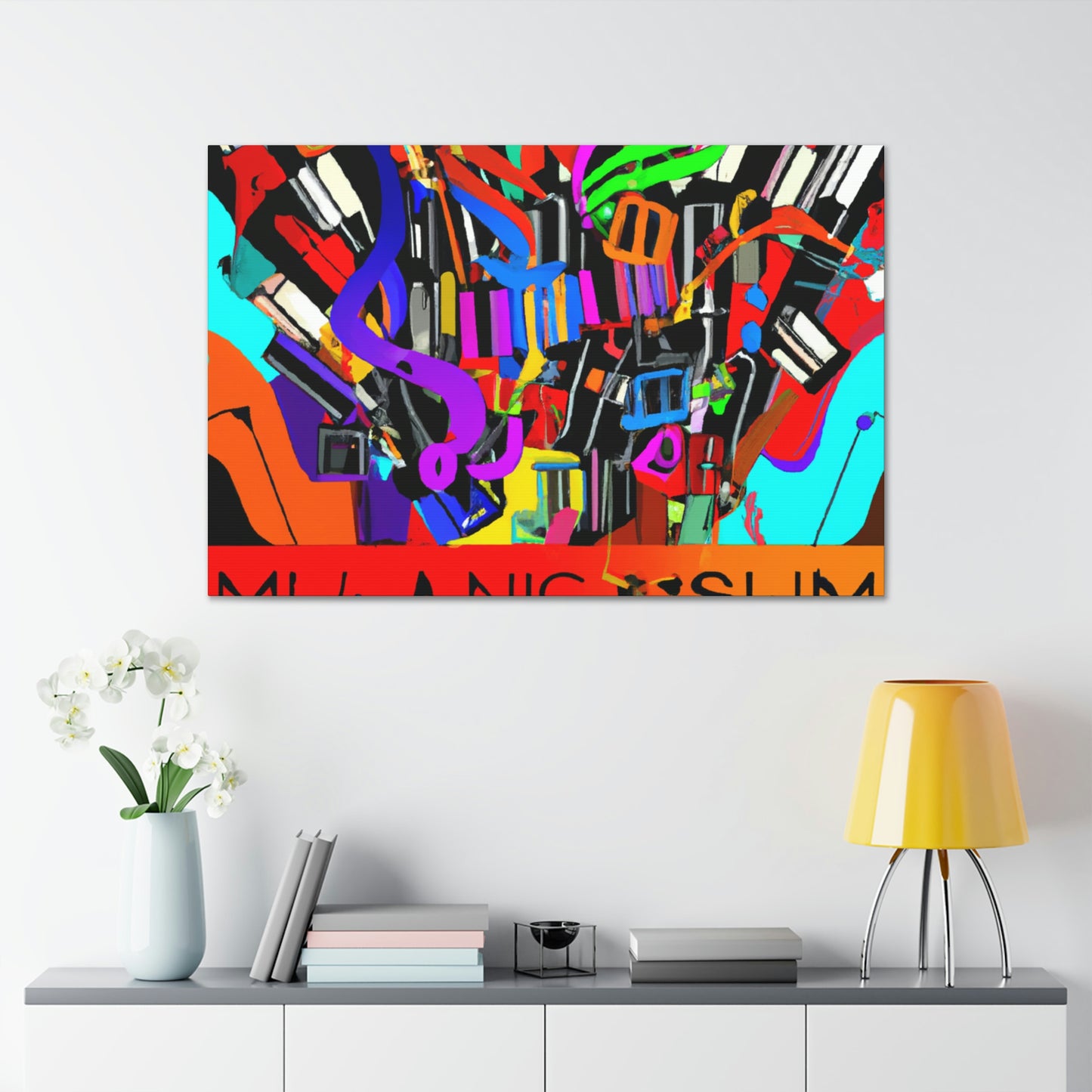 Neon Wave - Canvas