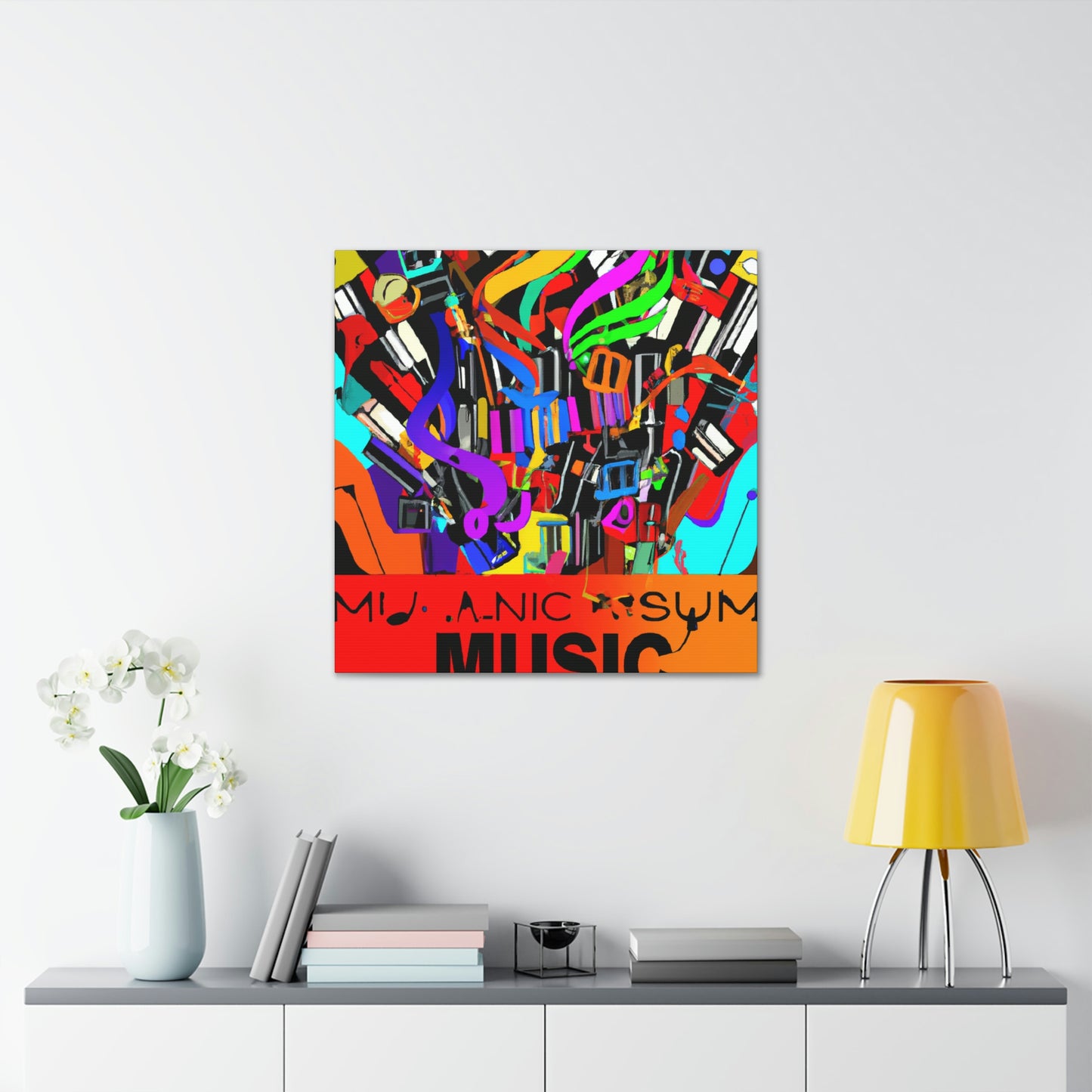 Neon Wave - Canvas