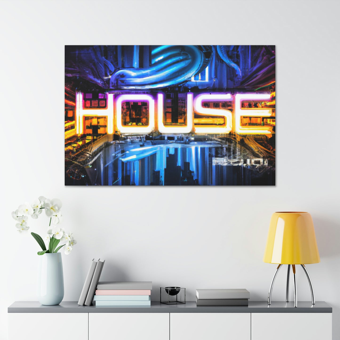 Neon House - Canvas