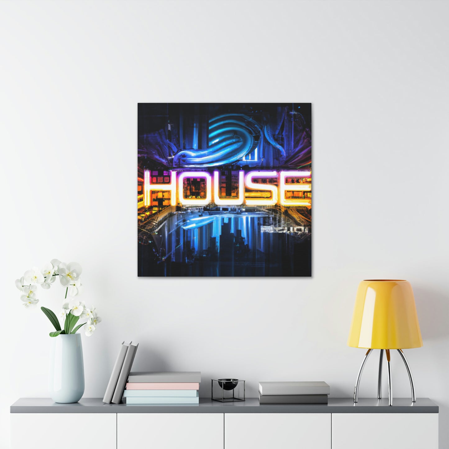 Neon House - Canvas