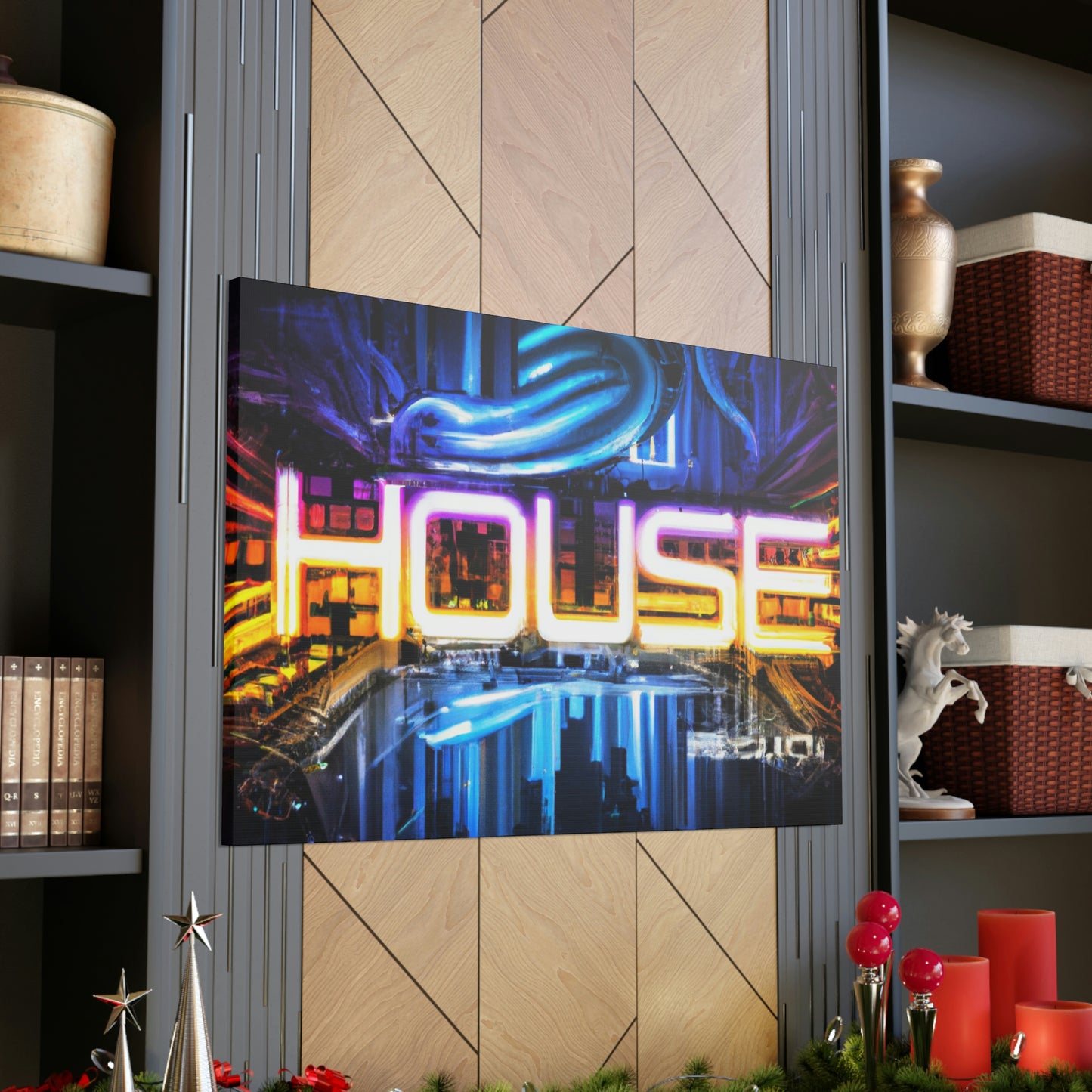 Neon House - Canvas