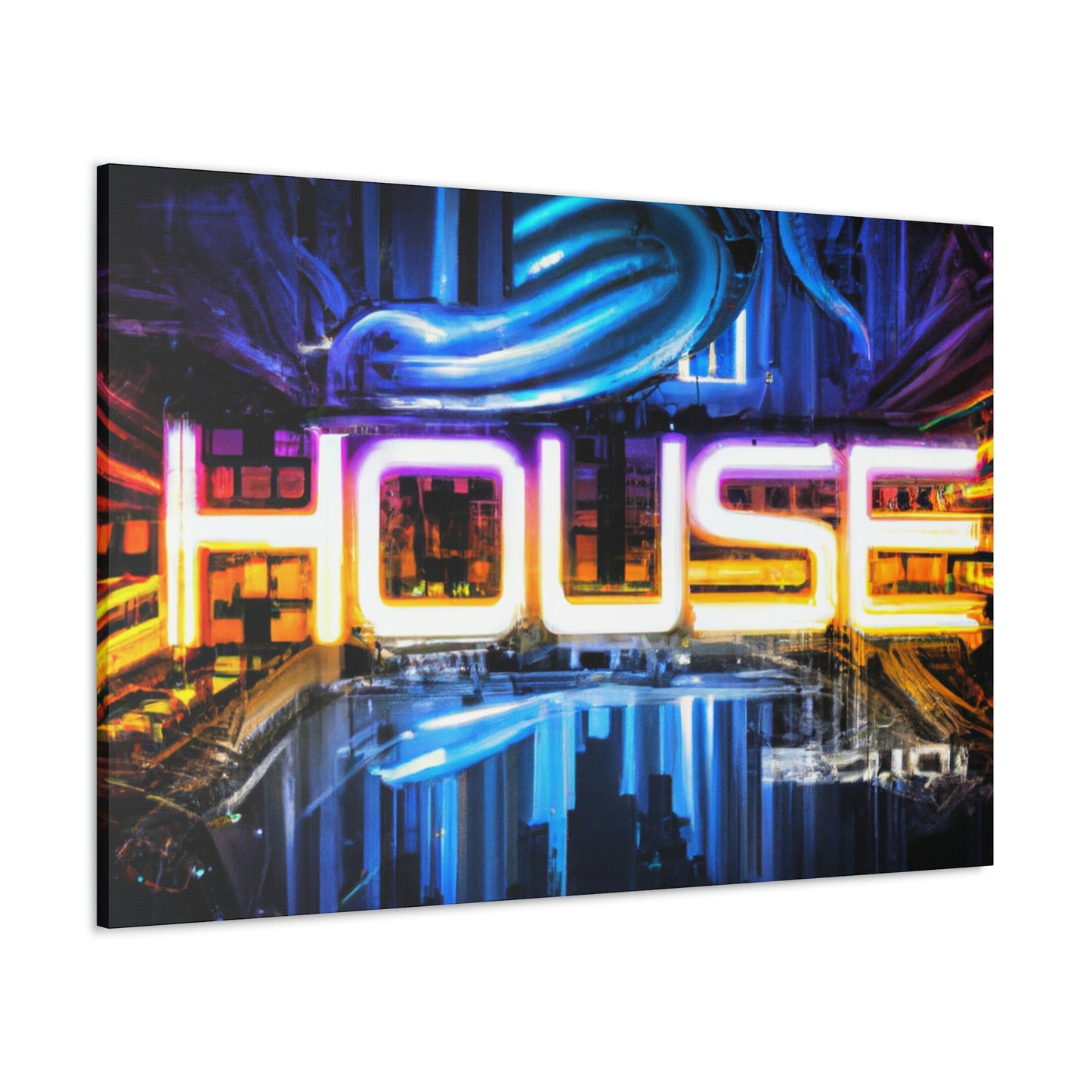 Neon House - Canvas