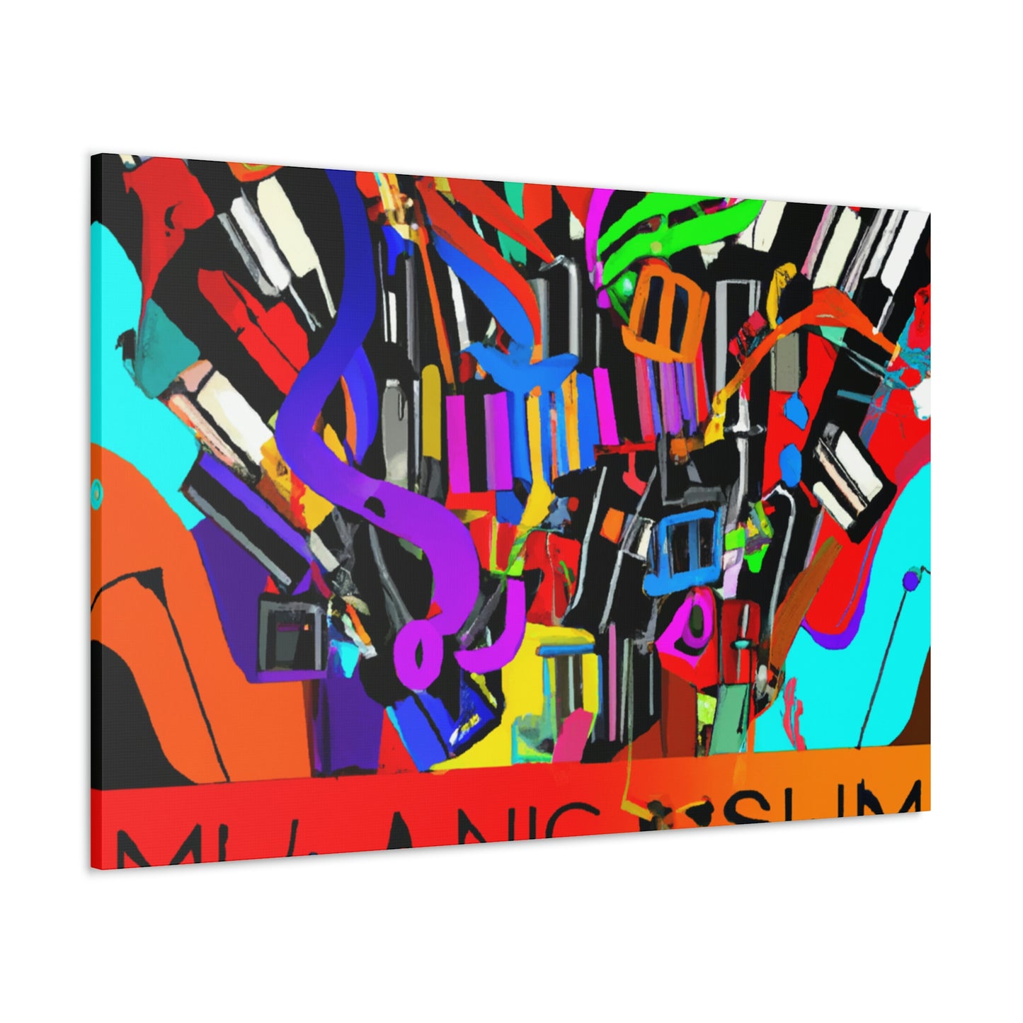 Neon Wave - Canvas