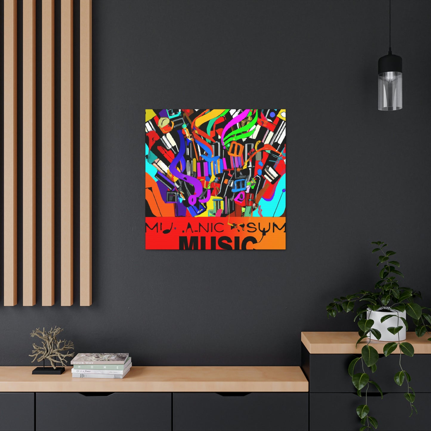 Neon Wave - Canvas