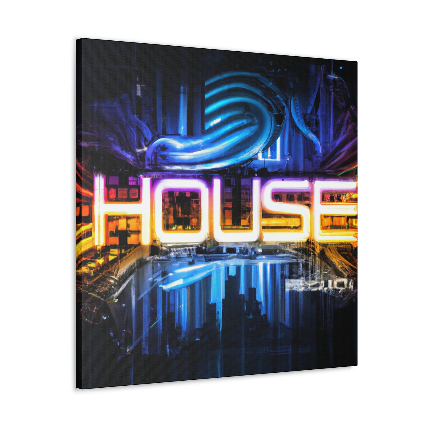 Neon House - Canvas