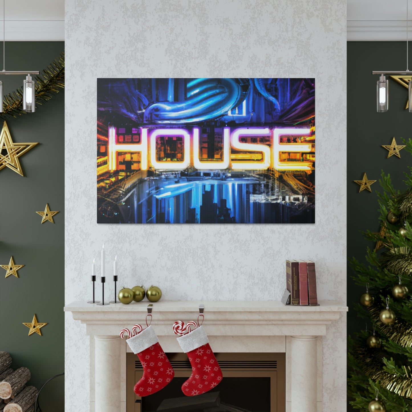 Neon House - Canvas