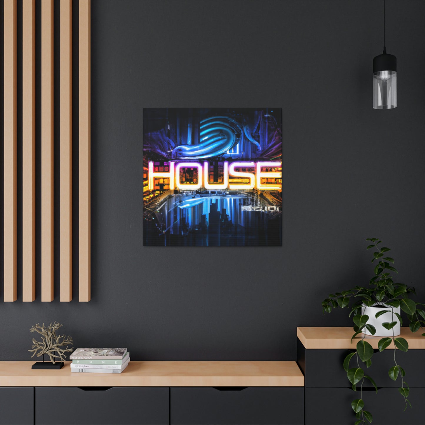 Neon House - Canvas