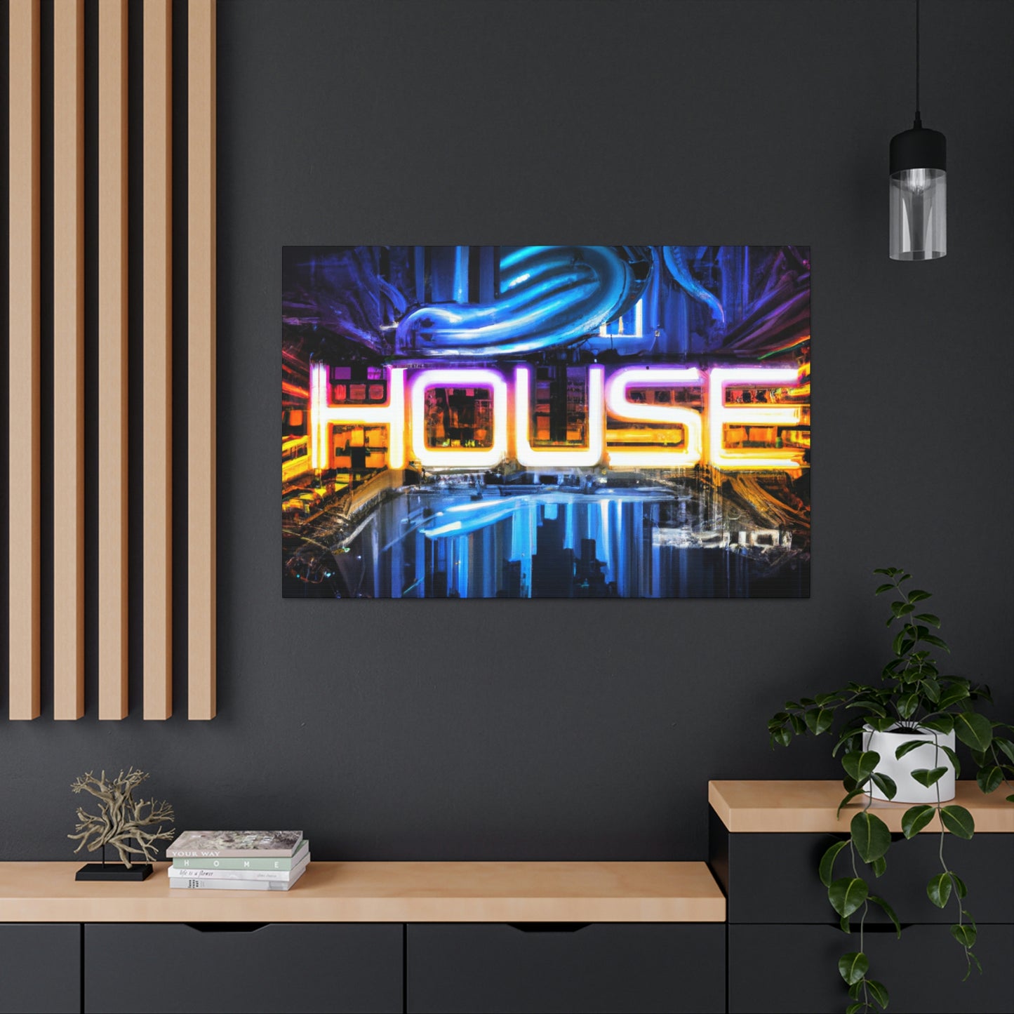 Neon House - Canvas