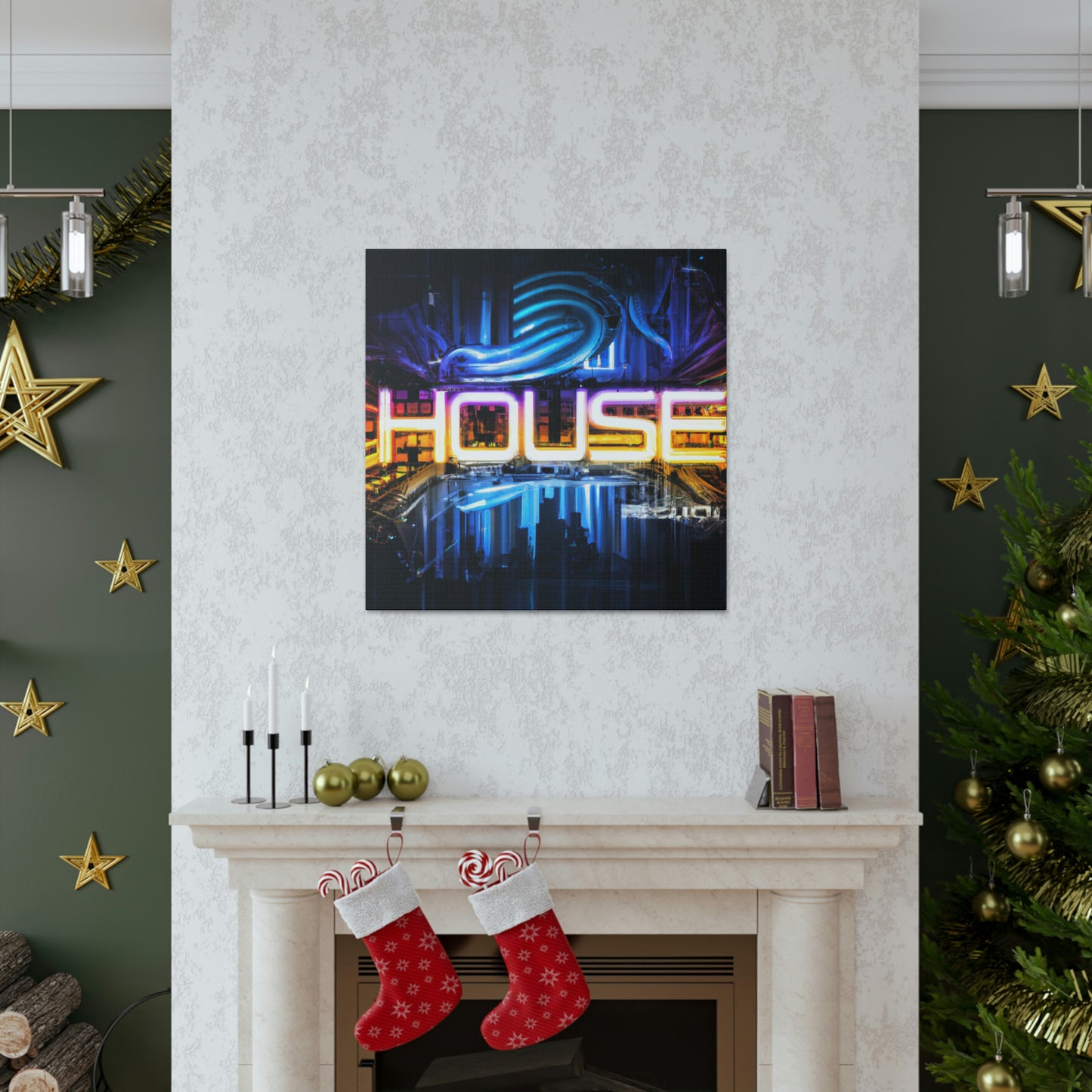 Neon House - Canvas