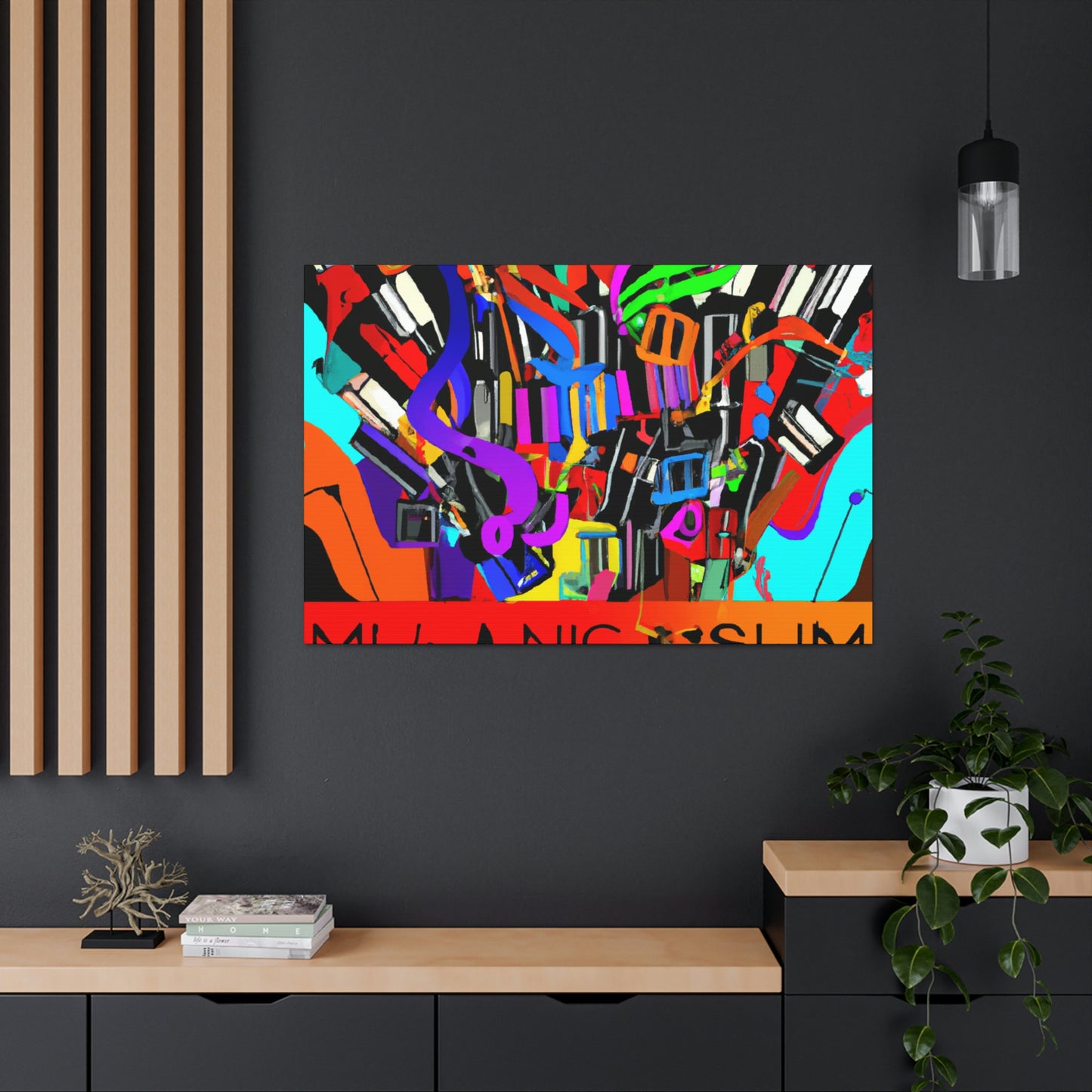 Neon Wave - Canvas