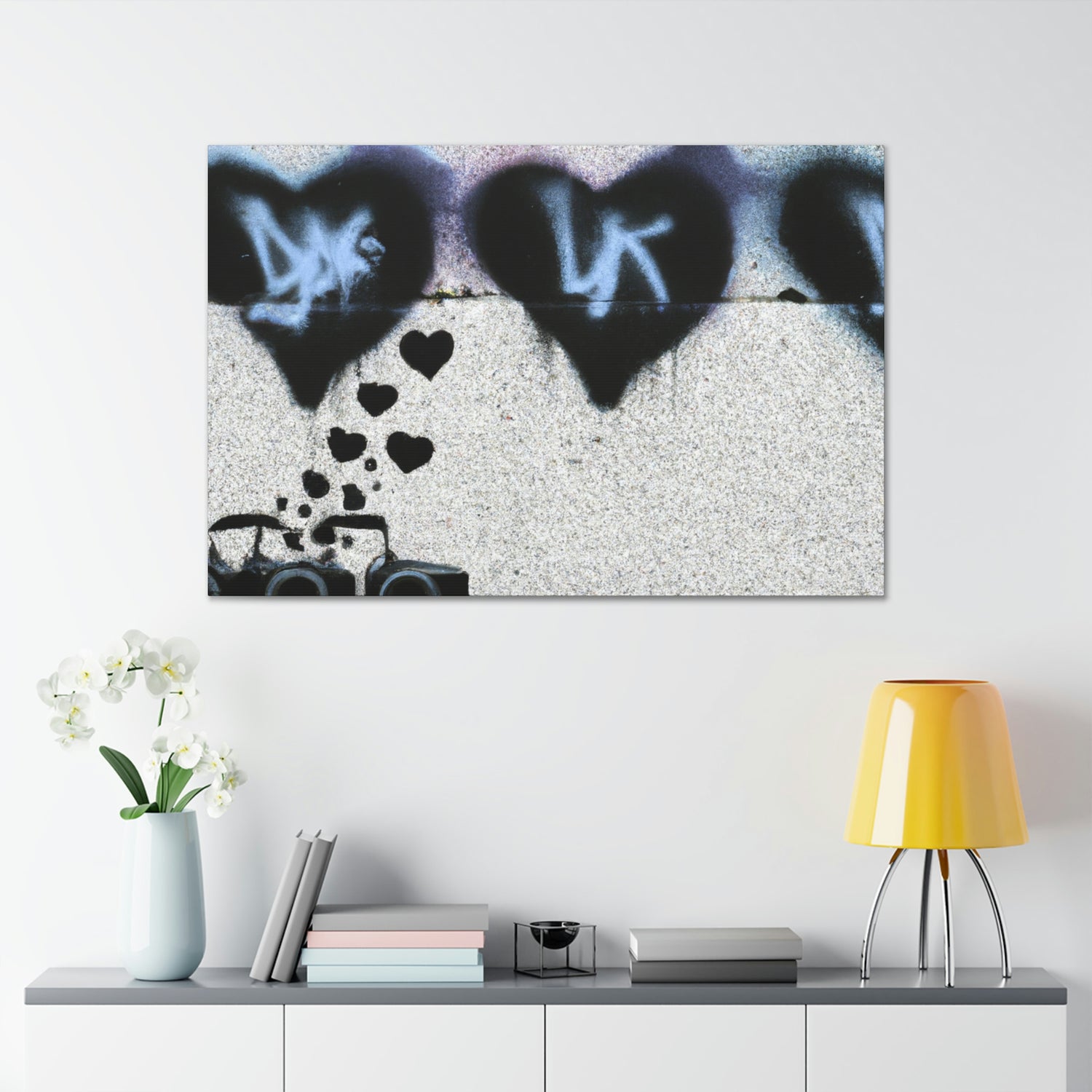 Canvas Art - Peace, Love, Music & Money