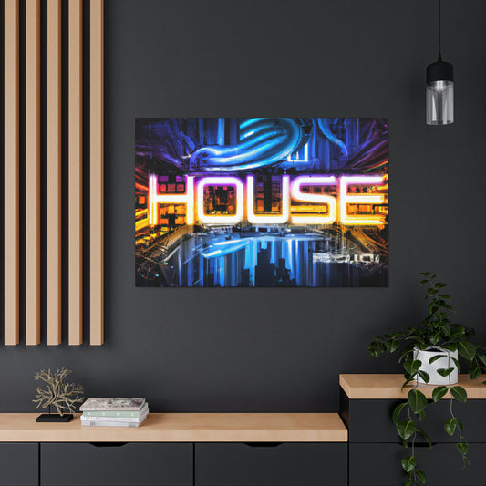 Neon House - Canvas